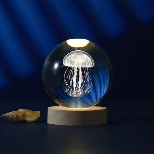 Kristallkugel-Lampe "Jellyfish" groß