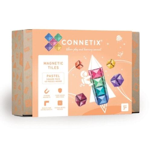 Connetix Magnetbausteine Pastel Square Pack - 40 Teile