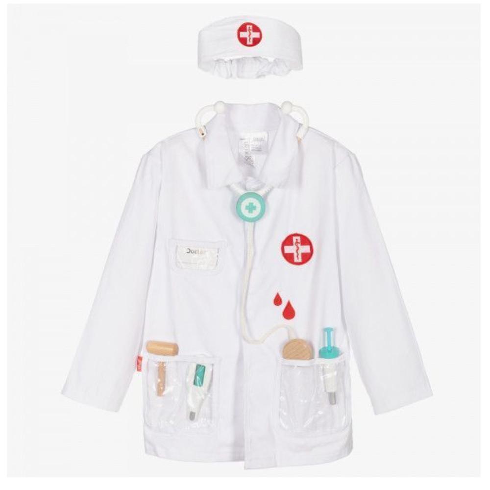 Doktor Set (Kostüm mit Zubehör, 4-7 Jahre)
