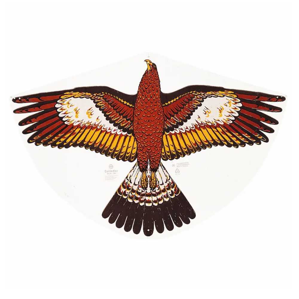 Kinder-Drachen Goldadler 92x62cm PE Einleiner