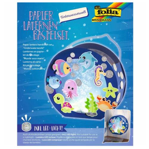 Laternen Bastelset Unterwasserwelt inkl. LED-Licht