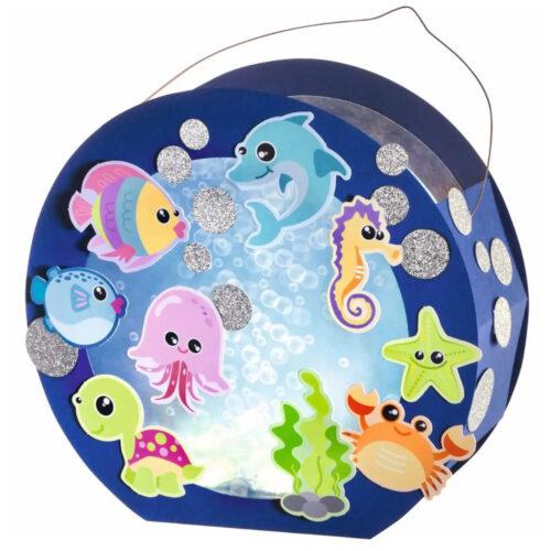 Alternative view of Laternen Bastelset Unterwasserwelt inkl. LED-Licht