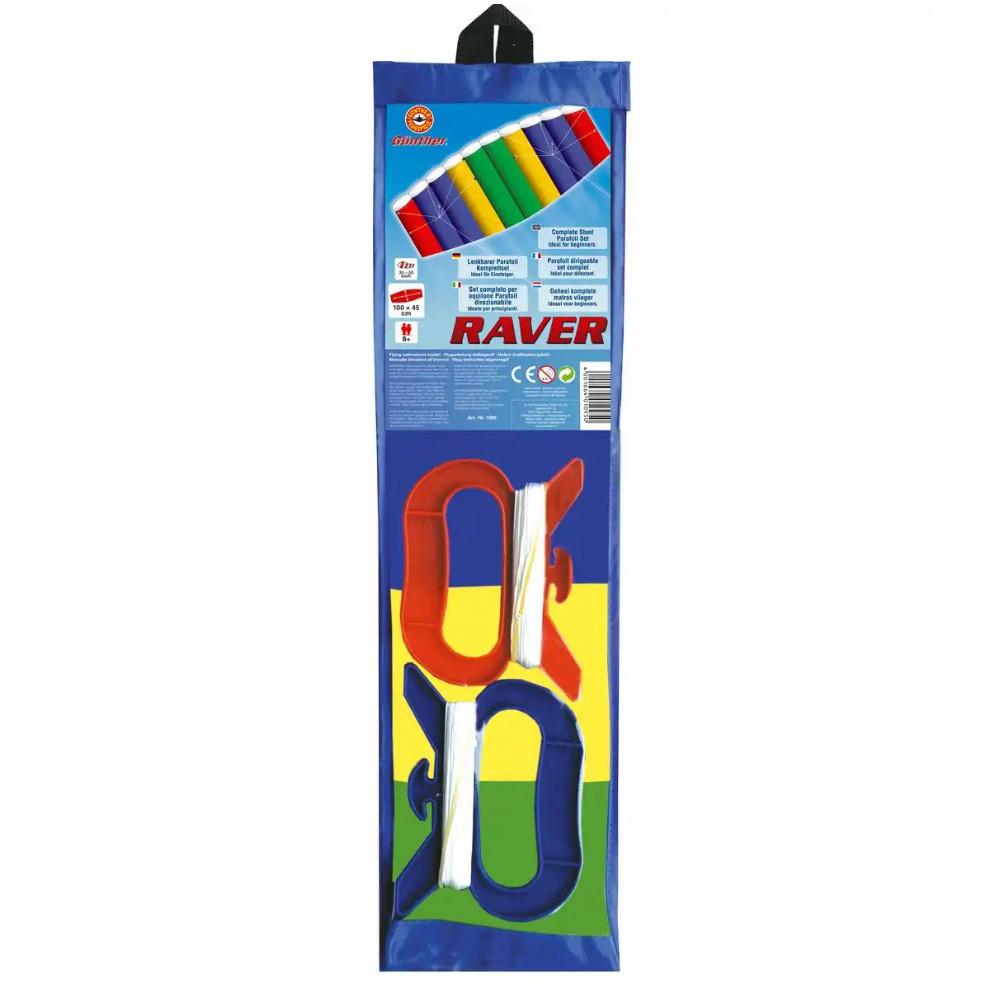 Lenkdrachen Raver 100 100x45cm Polyester mit Tasche – Bild 2