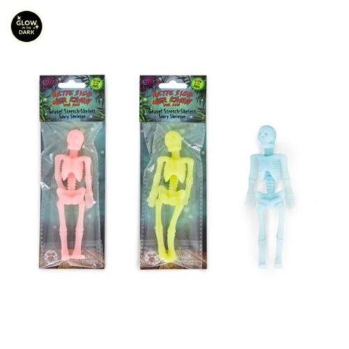 RETTE SICH... Stretch-Skelett Glow in the Dark