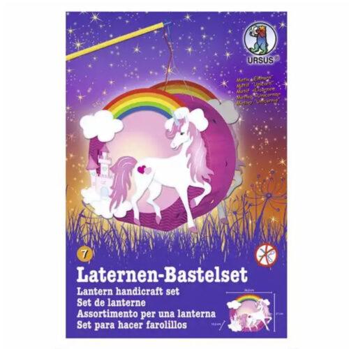 URSUS Bastelset Laterne Einhorn