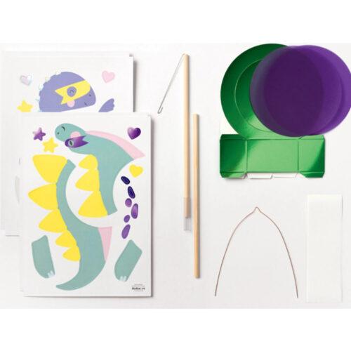 Alternative view of folia Laternen Bastelset Superhero Dinos