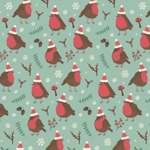 Christmas Robin Wrapping Paper